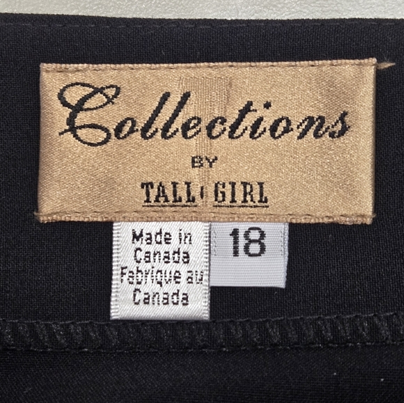 Tall Girl Box Pleat Long New Black Holiday Full NWT Skirt Plus Size 18 - Picture 4 of 8